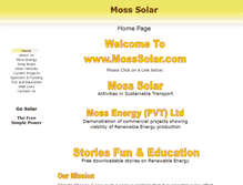 Tablet Screenshot of mosssolar.com